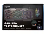 Logilink   Gaming-Set, keyboard, mouse and mouspad   ID0185   Keyboard, Mouse and Pad Set   Wired   Mouse included   DE   Numeric keypad