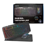 Logilink   Gaming-Set, keyboard, mouse and mouspad   ID0185   Keyboard, Mouse and Pad Set   Wired   Mouse included   DE   Numeric keypad
