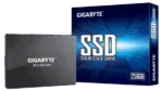 Gigabyte   GP-GSTFS31256GTND   256 GB   Solid-state drive interface SATA   Read speed 520 MB/s   Write speed 500 MB/s