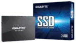 Gigabyte   GP-GSTFS31240GNTD   240 GB   SSD form factor 2.5-inch   Solid-state drive interface SATA   Read speed 500 MB/s   Write speed 420 MB/s
