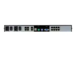 Aten   1-Local/1-Remote Access 8-Port Cat 5 KVM over IP Switch with Virtual Media (1920 x 1200)   KN1108VA-AX-G