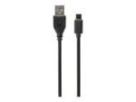 USB 2.0 AM to Type-C kabelis, artimas vaizdas su jungtimis