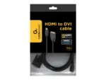 Gembird monitoriaus kabelis HDMI/DVI-DM (18+1) 1.8m   Cablexpert   HDMI to DVI-D   1.8 m