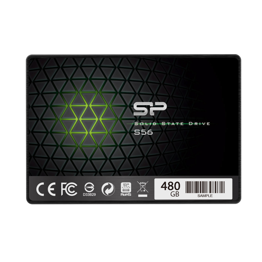 273025-sp480gbss3s56a25-4712702652918-0.webp Silicon Power S56 480 GB SSD form factor 2.5″ Solid-state drive interface SATA Read speed 560 MB/s Write speed 530 MB/s