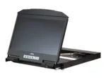 Aten   1U Ultra Short Depth Dual Rail WideScreen LCD Console (USB/HDMI/DVI/VGA)