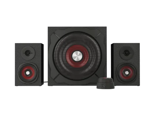 GENESIS Helium 610BT Computer Speakers, Wired, Bluetooth, Black   Genesis   Helium 610BT   Bluetooth   Red/Black   Computer Speakers