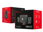 GENESIS Helium 610BT Computer Speakers, Wired, Bluetooth, Black   Genesis   Helium 610BT   Bluetooth   Red/Black   Computer Speakers