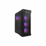 GENESIS IRID 505 ARGB Pc case, Midi tower, 2xUSB 3.0, 2xUSB 2.0, 2x Jack, Black   Genesis