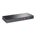 TP-LINK   Switch   TL-SL1218MP   Unmanaged   Rackmountable   10/100 Mbps (RJ-45) ports quantity 16   Gigabit Ethernet (copper) ports quantity 2   PoE+ ports quantity 16   36 month(s)