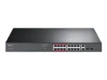 TP-LINK   Switch   TL-SL1218MP   Unmanaged   Rackmountable   10/100 Mbps (RJ-45) ports quantity 16   Gigabit Ethernet (copper) ports quantity 2   PoE+ ports quantity 16   36 month(s)