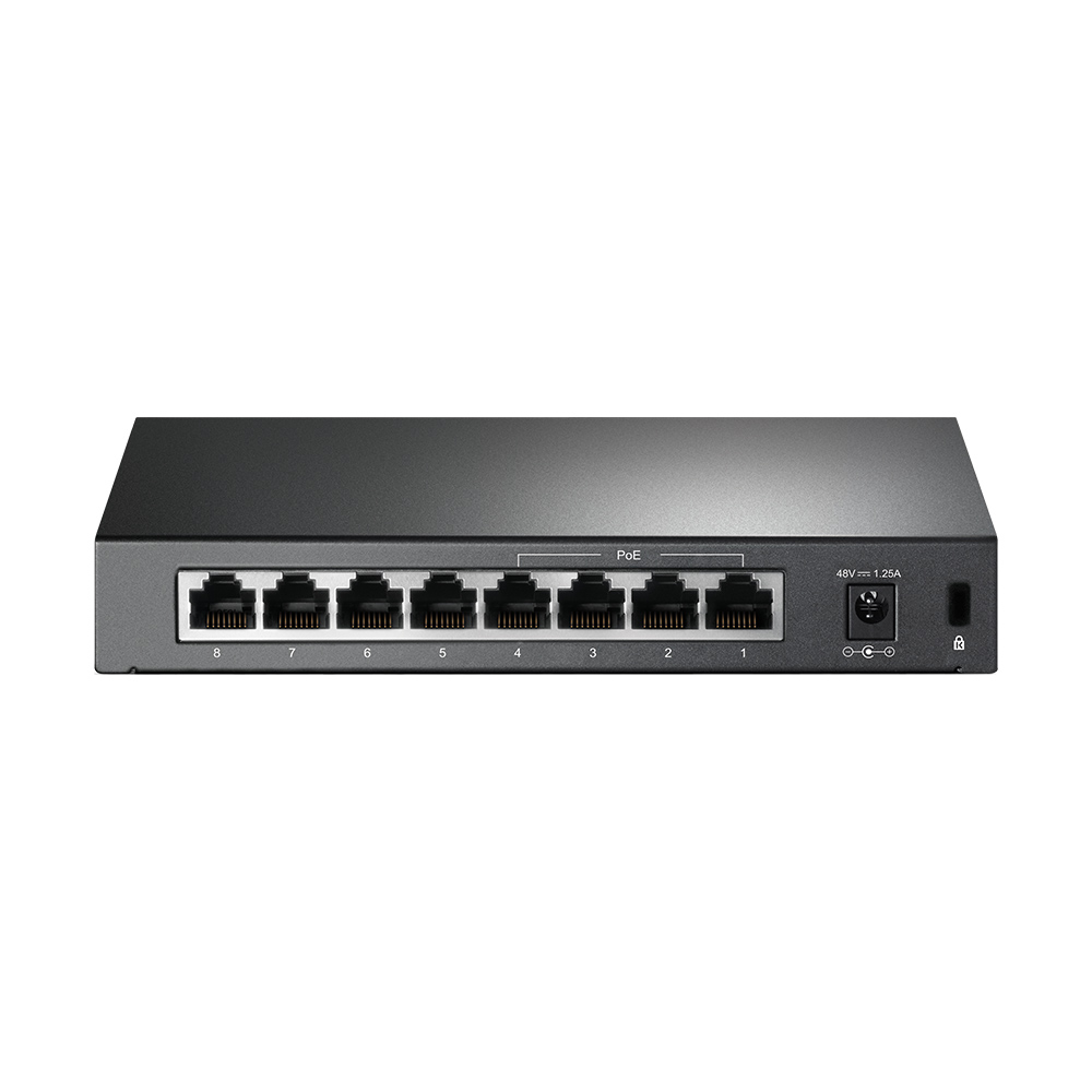 281828-tl-sf1008p-6935364021665-0.webp TP-LINK Switch TL-SF1008P Unmanaged Desktop 10/100 Mbps (RJ-45) ports quantity 8 Power over Ethernet (PoE) ports quantity 4 Power supply type External 36 month(s)
