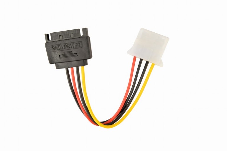 282790-cc-sata-ps-m-8716309086776-0.webp Gembird SATA (vyras) į Molex (moteris) maitinimo laidas, 0.15 m