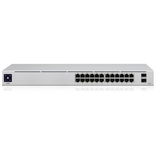284130-usw-pro-24-poe-817882027649-0.webp Ubiquiti Unifi Switch USW-PRO-24-POE Managed L3 Desktop Gigabit Ethernet (copper) ports quantity 24 SFP+ ports quantity 2 PoE+ ports quantity 24 Power supply type AC/DC, Internal, 450W