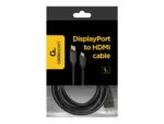 Cablexpert DisplayPort to HDMI Cable, 1 m   Cablexpert