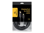 Cablexpert DisplayPort to HDMI cable, 1.8 m   Cablexpert