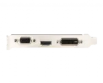 MSI   GT 710 2GD3H LP   NVIDIA   2 GB   GeForce GT 710   DDR3   DVI-D ports quantity 1   HDMI ports quantity 1   PCI Express 2.0 x16 (uses x8)   Memory clock speed 1600 MHz   Processor frequency 954 MHz   VGA (D-Sub) ports quantity 1