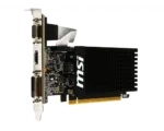 MSI   GT 710 2GD3H LP   NVIDIA   2 GB   GeForce GT 710   DDR3   DVI-D ports quantity 1   HDMI ports quantity 1   PCI Express 2.0 x16 (uses x8)   Memory clock speed 1600 MHz   Processor frequency 954 MHz   VGA (D-Sub) ports quantity 1