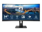 Philips   Curved UltraWide   345B1C   34  ”   VA   WQHD   21:9   100 Hz   5 ms   3440 x 1440   300   cd/m²   HDMI ports quantity 1   Black   Warranty 24 month(s)