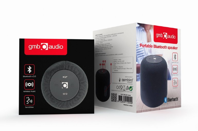290028-spk-bt-15-bk-8716309112000-0.webp Gembird SPK-BT-15-BK Portable Bluetooth speaker, Wireless, 5 W, 1200 mAh, Black Gembird