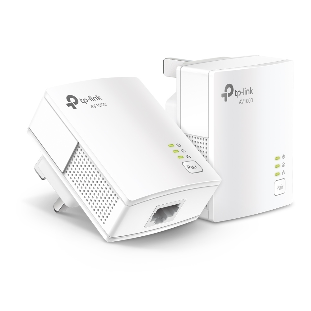 291431-tl-pa7017-kit-6935364089054-0.webp TP-LINK Gigabit Powerline Starter Kit TL-PA7017 KIT 10/100/1000 Mbit/s Ethernet LAN (RJ-45) ports 1 No Wi-Fi Data transfer rate (max) 1000 Mbit/s Extra socket