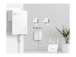 TP-LINK   Gigabit Powerline Starter Kit   TL-PA7017 KIT   10/100/1000 Mbit/s   Ethernet LAN (RJ-45) ports 1   No Wi-Fi   Data transfer rate (max) 1000 Mbit/s   Extra socket