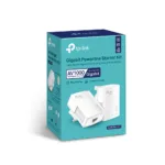 TP-LINK   Gigabit Powerline Starter Kit   TL-PA7017 KIT   10/100/1000 Mbit/s   Ethernet LAN (RJ-45) ports 1   No Wi-Fi   Data transfer rate (max) 1000 Mbit/s   Extra socket