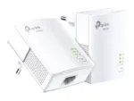 TP-LINK   Gigabit Powerline Starter Kit   TL-PA7017 KIT   10/100/1000 Mbit/s   Ethernet LAN (RJ-45) ports 1   No Wi-Fi   Data transfer rate (max) 1000 Mbit/s   Extra socket
