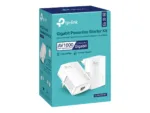 TP-LINK   Gigabit Powerline Starter Kit   TL-PA7017 KIT   10/100/1000 Mbit/s   Ethernet LAN (RJ-45) ports 1   No Wi-Fi   Data transfer rate (max) 1000 Mbit/s   Extra socket