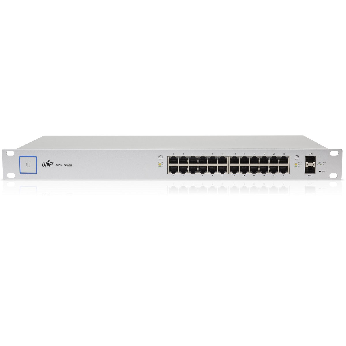 294019-usw-16-poe-817882028547-0.webp Ubiquiti 16Port Gigabit Switch with PoE and SFP USW-16-POE Managed L2 Rack-mountable/Desktop