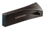 USB atmintinė Samsung BAR Plus su matiniu paviršiumi ir šoniniu vaizdu
