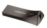 USB kortelė Samsung BAR Plus 256 GB, šoninis vaizdas su jungtimi