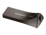 USB kortelė Samsung BAR Plus 256 GB, šoninis vaizdas su jungtimi