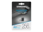 USB atmintinė Samsung FIT Plus su matiniu paviršiumi ir šoniniu vaizdu