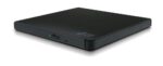 DVD RW USB2 8X EXT juodas, matomas priekis ir mygtukai