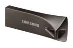 USB atmintinė Samsung BAR Plus 64 GB, šoninis vaizdas su jungtimi