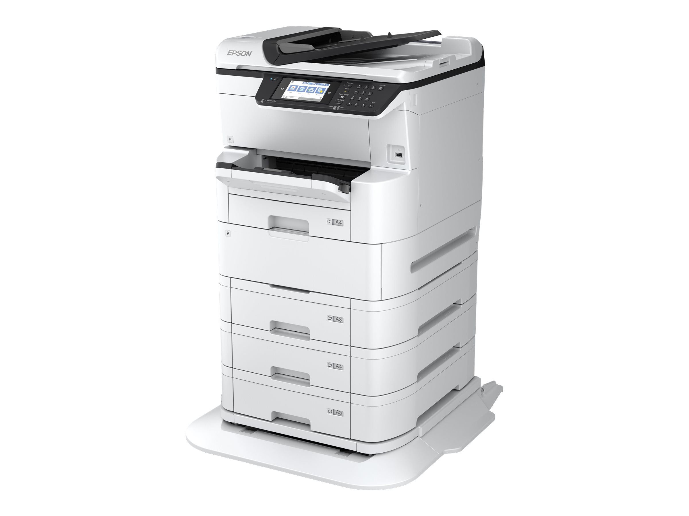 300285-c11ch60401bp-8715946675916-0.webp Epson Business inkjet RIPS MFP WorkForce Pro WF-C878RD3TWFC Inkjet Colour Inkjet Multifunctional Printer A3+ Wi-Fi Light Grey