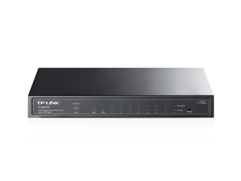 TP-LINK   Switch   TL-SG2210P   Web Managed   Desktop   SFP ports quantity 2   Power over Ethernet (PoE) ports quantity 8   Power supply type External   36 month(s)