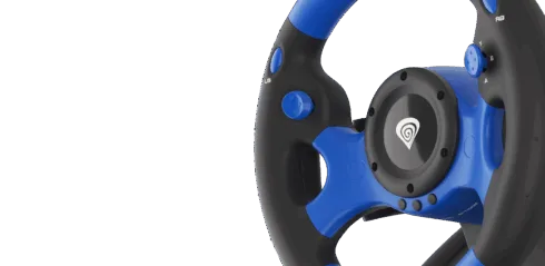 Genesis Driving Wheel Seaborg 350 Blue/Black Game racing wheel