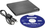H.L Data Storage   Ultra Slim Portable DVD-Writer   GP60NB60   Interface USB 2.0   DVD±R/RW   CD read speed 24 x   CD write speed 24 x   Black   Desktop/Notebook