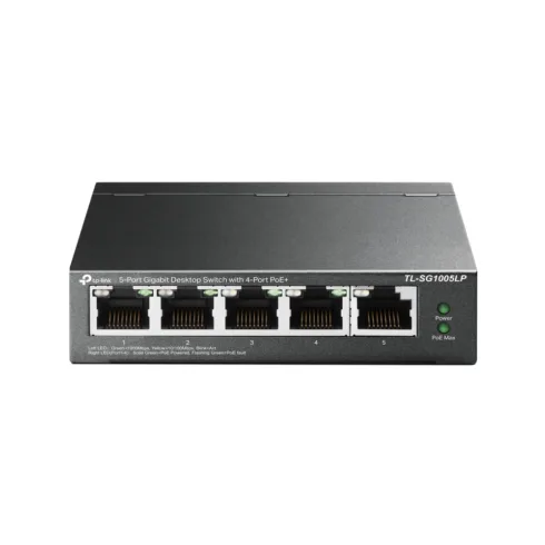 TP-LINK   Switch   TL-SG1005LP   Unmanaged   Desktop   PoE+ ports quantity 4   Power supply type External