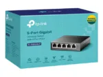 TP-LINK   Switch   TL-SG1005LP   Unmanaged   Desktop   PoE+ ports quantity 4   Power supply type External