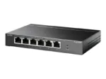 TP-LINK   Switch   TL-SF1006P   Unmanaged   Desktop   10/100 Mbps (RJ-45) ports quantity 6   PoE+ ports quantity 4   Power supply type External
