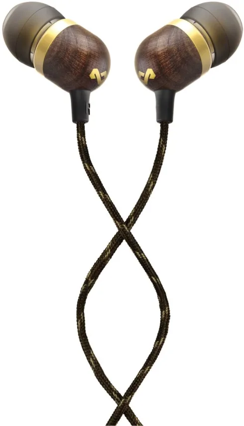 Marley   Earbuds   Smile Jamaica   Wired   In-ear   Microphone   Brass