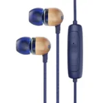 Marley   Earbuds   Smile Jamaica   Wired   In-ear   Microphone   Denim