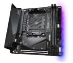 Gigabyte   B550I AORUS PRO AX 1.0   Processor family AMD   Processor socket AM4   DDR4 DIMM   Memory slots 2   Chipset AMD B   Mini ITX