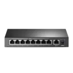 TP-LINK   Switch   TL-SF1009P   Unmanaged   Desktop   10/100 Mbps (RJ-45) ports quantity 9   PoE+ ports quantity 8   Power supply type External