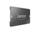 Lexar NS100 1000 GB SSD, matomas iš šono su SATA III jungtimi