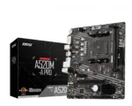 MSI   A520M-A PRO   Processor family AMD   Processor socket AM4   DDR4   Memory slots 2   Chipset AMD A   Micro ATX
