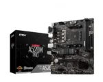 MSI   A520M PRO   Processor family AMD   Processor socket AM4   DDR4   Memory slots 2   Chipset AMD A   Micro ATX