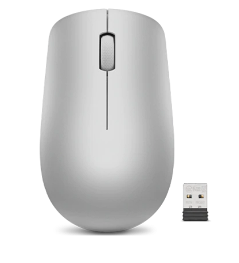 309076-gy50z18984-195042086317-0.webp Lenovo Wireless Mouse 530 Optical Mouse 2.4 GHz Wireless via Nano USB Platinum Grey 1 year(s)